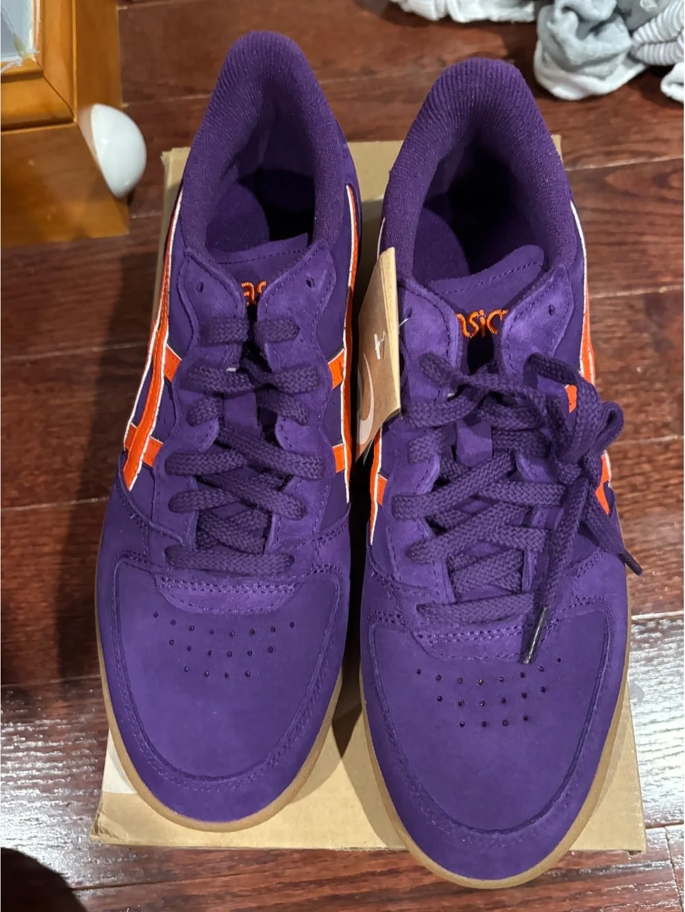 Size 7.5 ASICS Skyhand OG Midnight Plum Koi